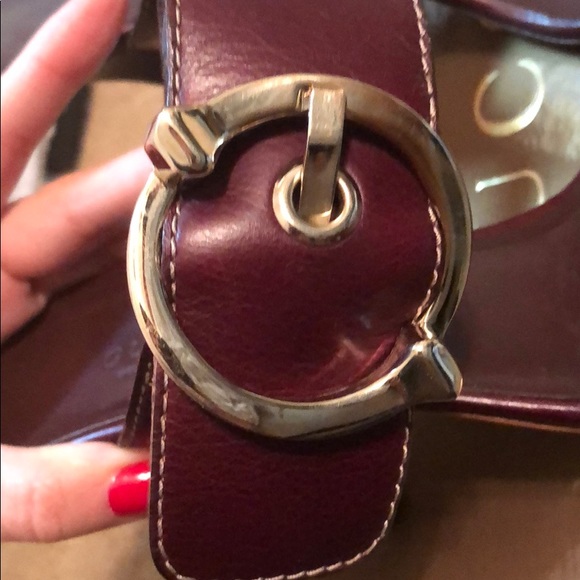 ❌❌❌ Gucci Sand Pelle S Cuoio Sandles DK Cuir sz 7 preowned - Picture 5 of 6